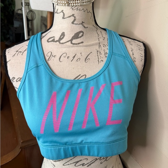 Nike Sports Bra Dri Fit with Racerback Design Moisture Wicking Choose Color - Picture 3 of 8